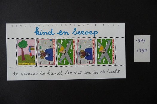 Nederland: 1987 nr 1390 Blok kinderzegels (postfris) - 0