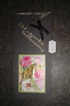15 Condoleance / bloemenkaartje - 0