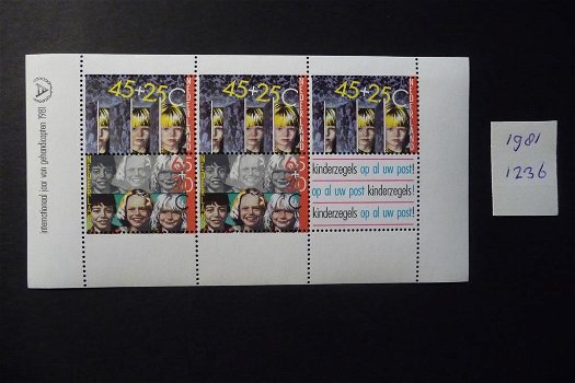 Nederland: 1981 nr 1236 Blok kinderzegels (postfris) - 0