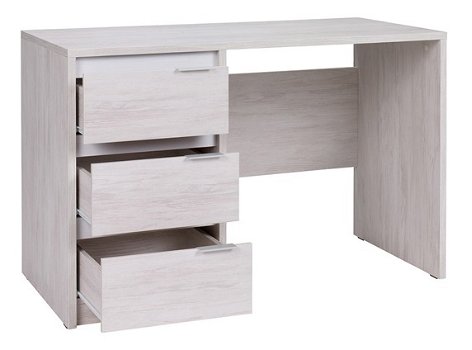 NIEUW Bureau Denver 120 cm breed Incl. laden | Wit of Monastery eiken | MONTAGE MOGELIJK - 4