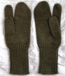 Handschoenen Binnenvoering, Winter, Koninklijke Landmacht, jaren'70/'80.(Nr.1)