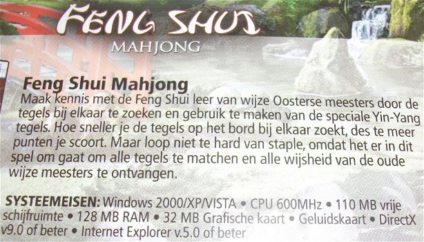 PC Game *** MAHJONG MEMOIRS & FENG SHUI MAHJONG *** *NIEUW* - 3