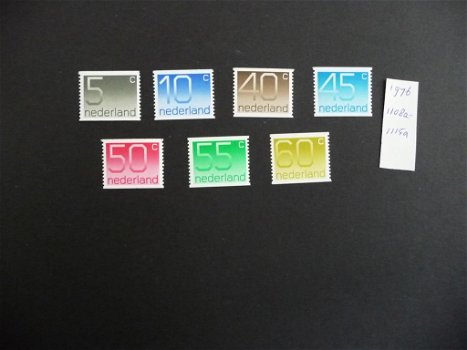 Nederland: 1976 nr 1108-1115a Cijferzegels (postfris) - 0