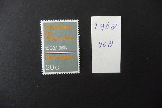 Nederland: 1968 nr 908 Herdenkingszegel (postfris) - 0