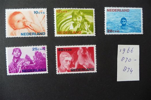 Nederland: 1966 nr 870-874 Kinderzegels (postfris) - 0