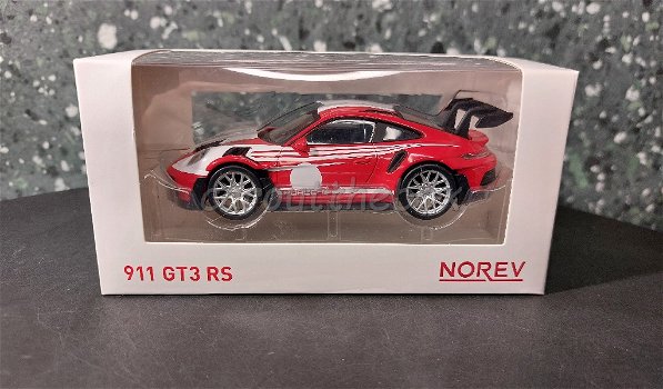 Porsche 911 GT3 RS rood 1/43 Norev - 3