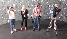 Diorama figuur On-Air SET 4 figuren 1:24 Amer. diorama AD446set