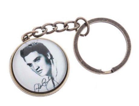 Elvis Presley sleutelhanger(bronskleurig) - 0