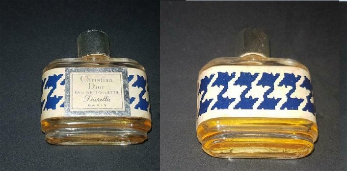 Parfumflesje Diorella EdT 8ml blue-white(Christian Dior) 1970 - 0