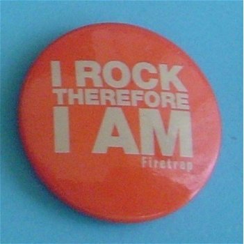 Buttons I Rock Therefore I Am - 1