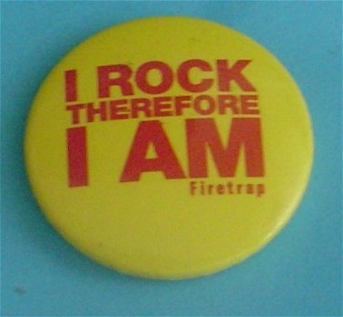 Buttons I Rock Therefore I Am - 2