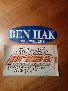 Raam Sticker PROMA Oranje NIEUW ORIGINEEL