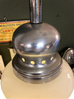 Groovy Gele UFO-lamp in Geel acryl en metaal. - 5