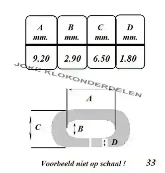 = Klokketting = Engelse klok = 41815 - 1