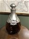 Antieke Tin bekleed Cognac flesje met label - 0 - Thumbnail