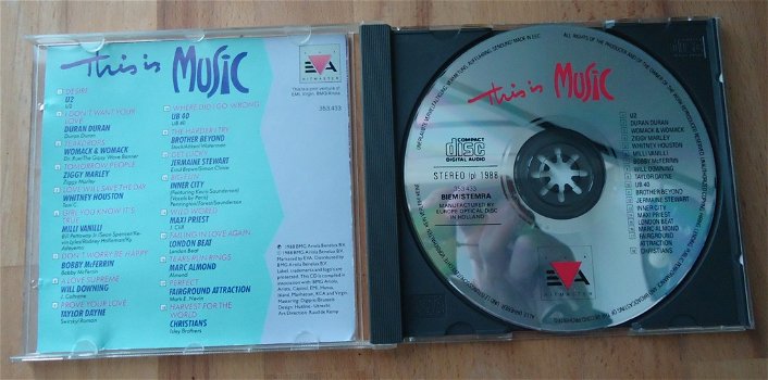 Te koop de originele verzamel-CD This Is Music van EVA. - 2