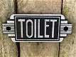 Bordje Toilet voor de deur , wc - 2 - Thumbnail