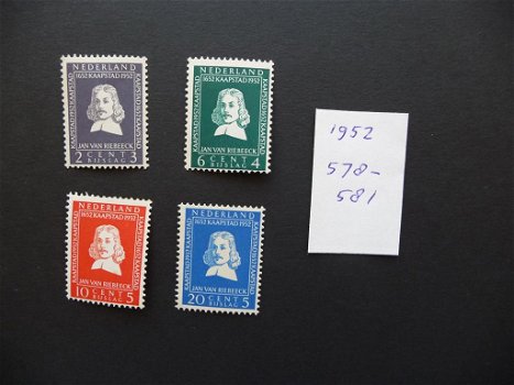 Nederland: 1952 nr 578-581 Van Riebeeck (postfris) - 0