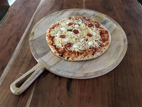 houten pizza pan , dienblad , pizza bord , kado - 3