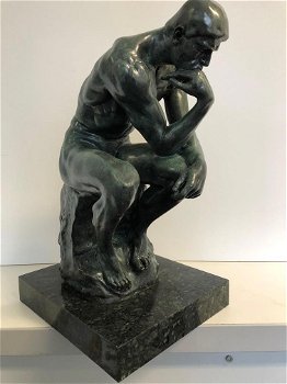 kado , de denker , brons , by RODIN, beeld - 0