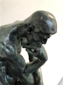 kado , de denker , brons , by RODIN, beeld - 4