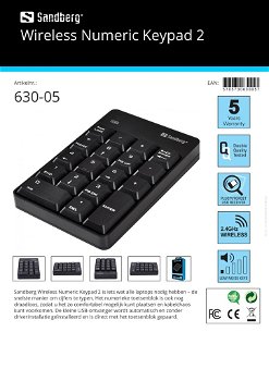 Wireless Numeric Keypad 2 Draadloos numeriek toetsenbord - 2