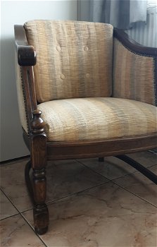 Degelijke antieke fauteuil - 4