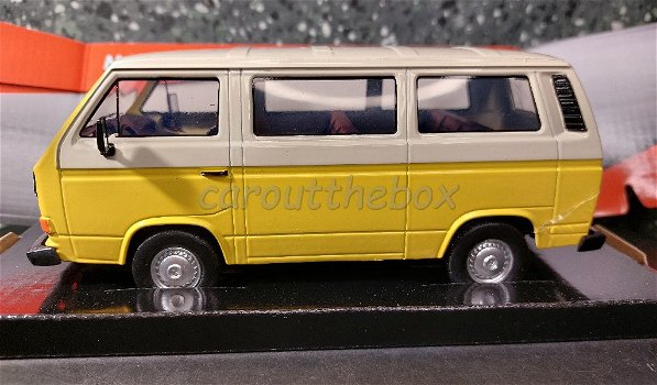 Volkswagen type 2 (T3) geel 1/24 Motormax - 0