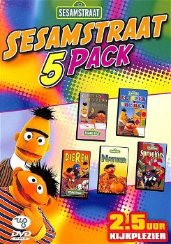 Sesamstraat 5 Pack: Cijfers en letters / Kleuren en vormen / Dieren / Natuur / Sprookjes (DVD) - 0