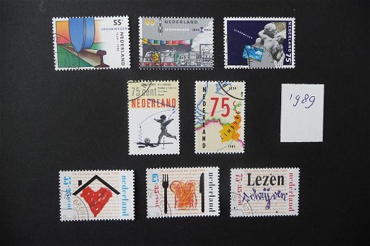 Nederland: 1989 nr Ned: Zegels 1989 postfris, maar gestempeld - 1