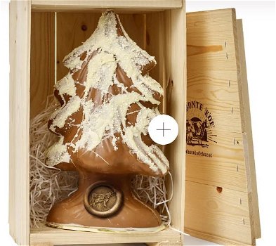 3D Chocolade Kerstboom | Handgemaakt Melk/Puur - Feestelijk Genot - 0