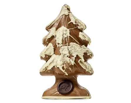 3D Chocolade Kerstboom | Handgemaakt Melk/Puur - Feestelijk Genot - 1