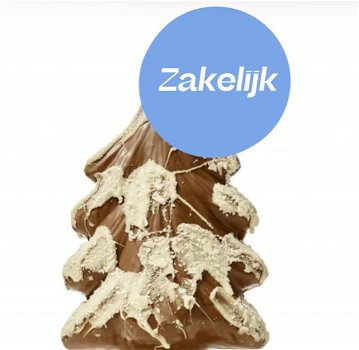3D Chocolade Kerstboom | Handgemaakt Melk/Puur - Feestelijk Genot - 2