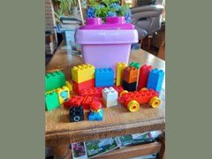LEGO DUPLO - voor de kleine bouwer - in lego- opbergbox - 15,- per set - 2