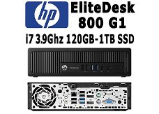 HP EliteDesk 800G1 USDT | i7 @ 3.9GHz | 120GB-1TB SSD | W10