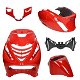 Kappenset Piaggio Zip 2000 Sp Ferrari Glans Rood 5 Dlg - 0 - Thumbnail