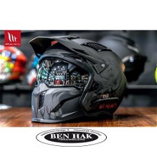 HELM MT|S|STREETFIGHTER SV DARKNESS|ZWART|OP VOORRAAD|NIEUW !