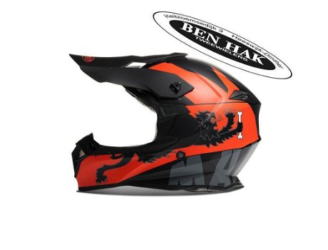 HELM MALOSSI & PREMIER|OFFICIAL CROSS|HM2|MAAT XL 61cm black/red - 2