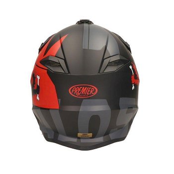 HELM MALOSSI & PREMIER|OFFICIAL CROSS|HM2|MAAT XL 61cm black/red - 6