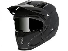 HELM MT STREETFIGHTER|SV| MAAT S=55/56CM|MOTOR/BROMMER ZWART