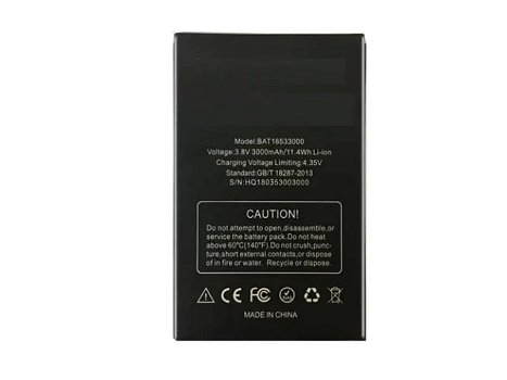 High-compatibility battery BAT16533000 for DOOGEE 5.5inch, X9 pro - 0