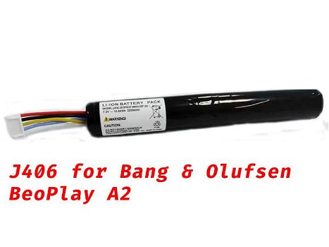 New battery J406 2200mAh/15.84WH 7.2V for Bang & Olufsen BeoPlay A2 - 0