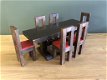 Mini Antiek eettafel setje 6-persoons voor Poppenhuis - 0 - Thumbnail
