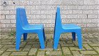 18 Kinderstoelen / schoolkrukjes met rugleuning - stapelbaar - 4 - Thumbnail