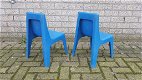 18 Kinderstoelen / schoolkrukjes met rugleuning - stapelbaar - 5 - Thumbnail