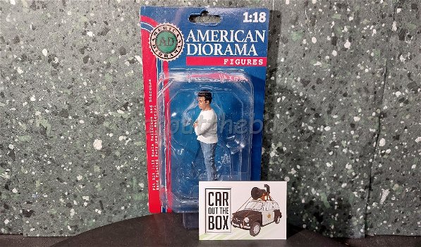 Diorama figuur Car Meet 3 figure 8 1:18 Amer. diorama AD299 - 3