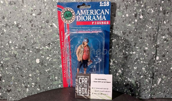 Diorama figuur Campers - Figure 2 1:18 Amer. diorama AD301 - 4