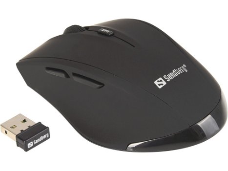 Wireless Mouse Pro met bijgeleverde USB-ontvanger Draadloze muis met USB ontvanger - 0