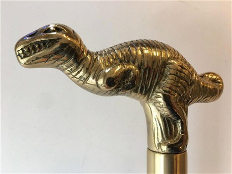 wandelstok met dinosaurus handgreep - 1