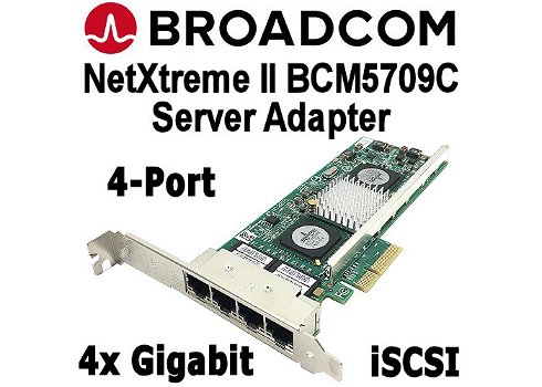 Broadcom NetXtreme II Quad-Port PCI-e Gigabit iSCSI Adapter - 0